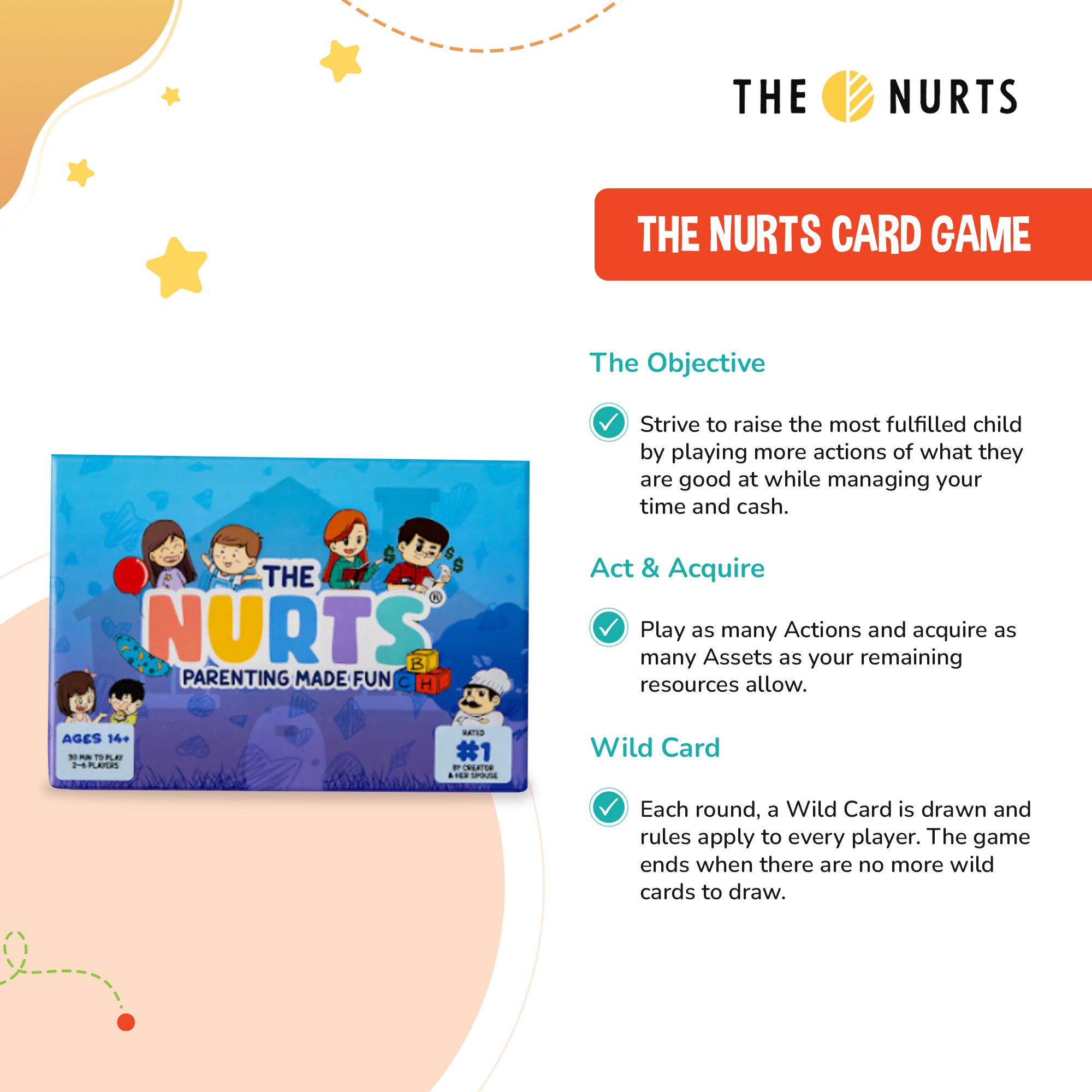 THE NURTS Card Game for 14Y+