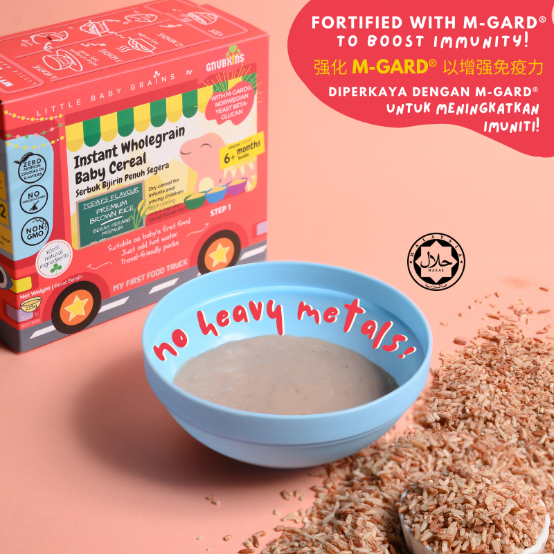 Gnubkins Premium Instant Wholegrain Baby Cereal for 6M+