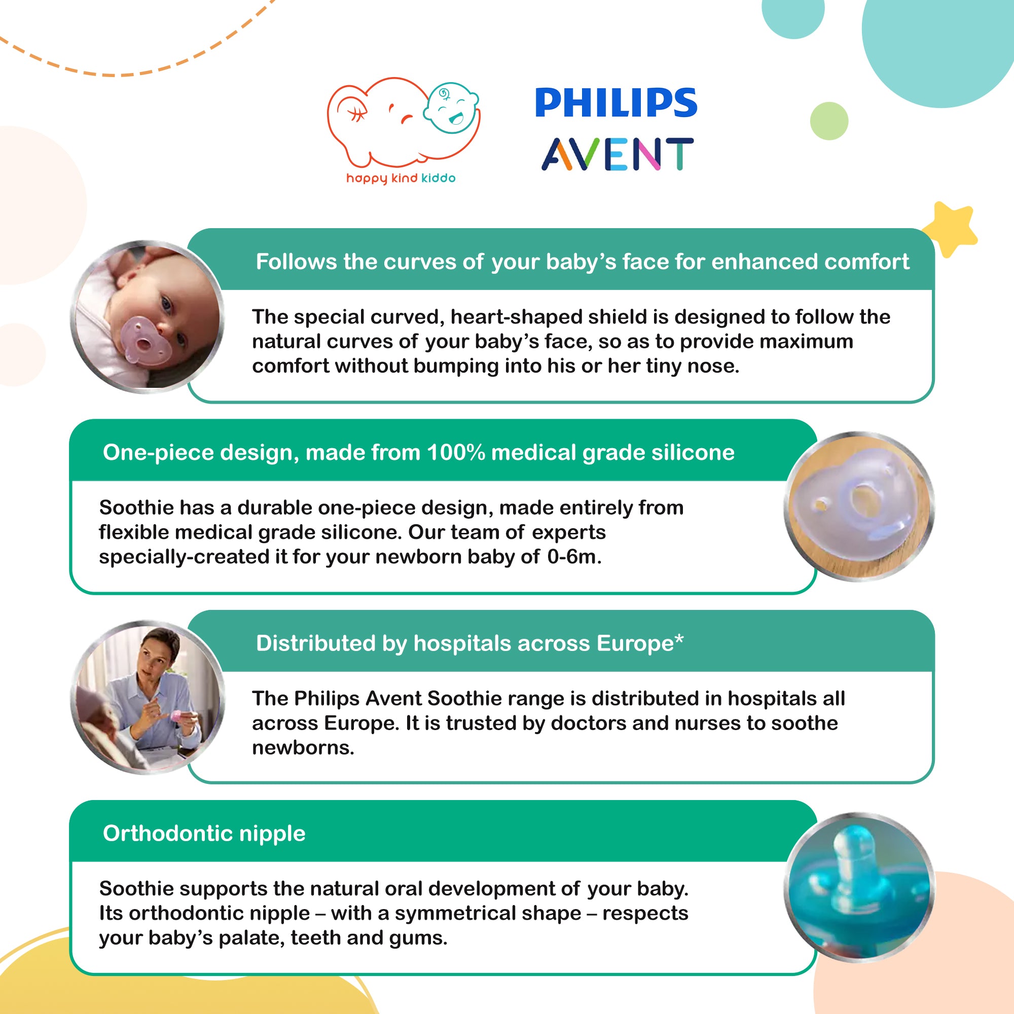 Philips Curved Soothie for Newborn (2pcs)