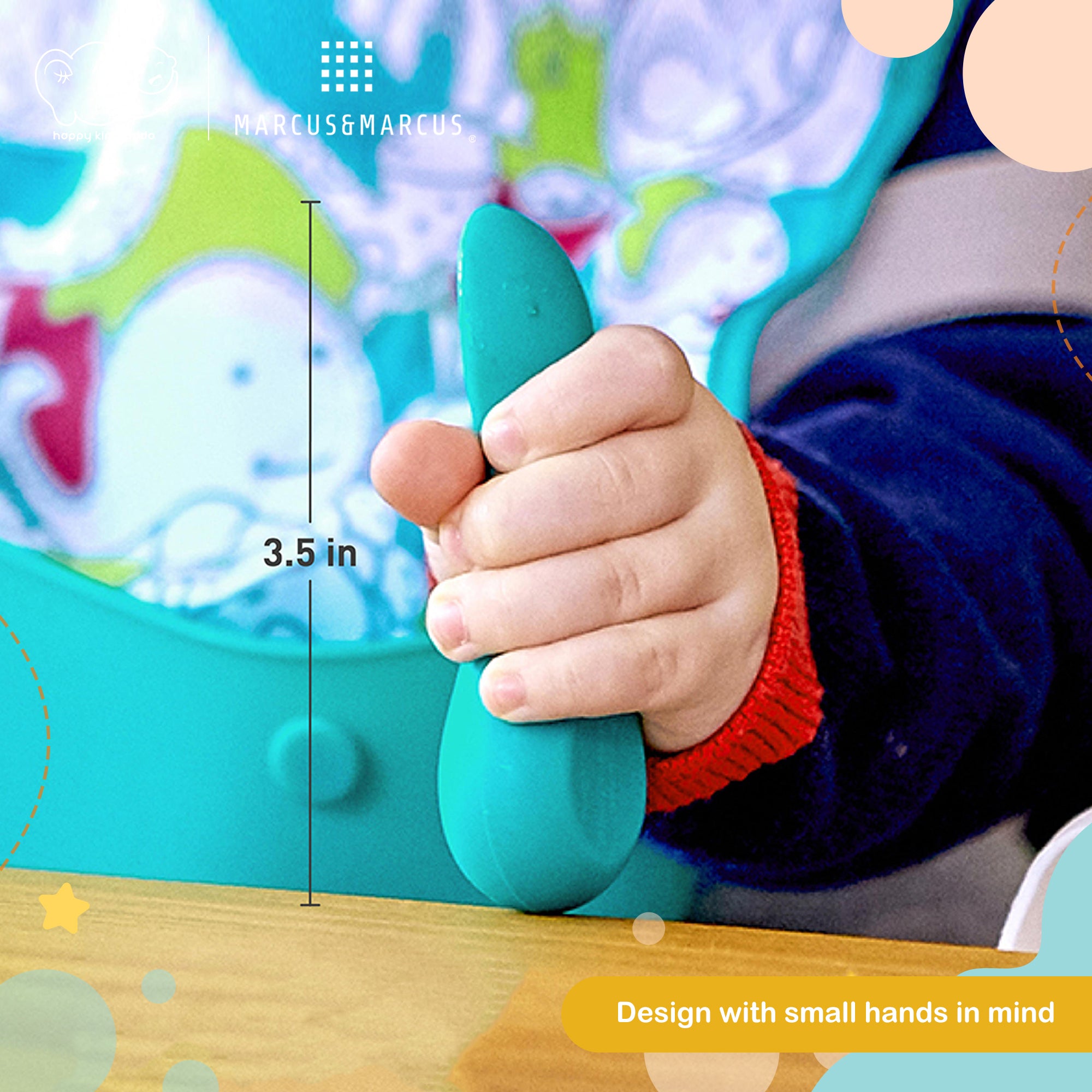 Marcus & Marcus Palm Grasp Self Feeding Spoon for 12M+