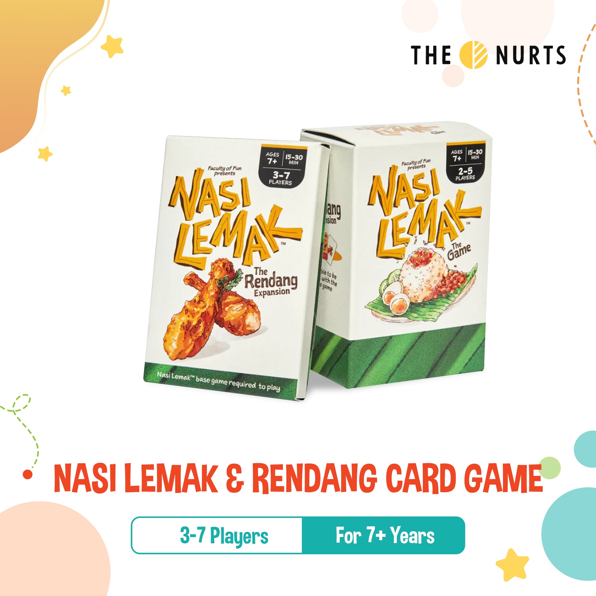 The Nurts NASI LEMAK RENDANG Card Game for 7Y+