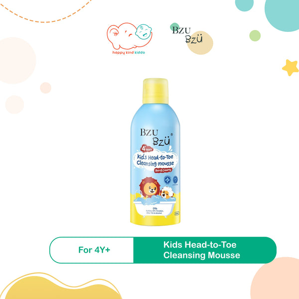 Bzu Bzu Kids Head-to-Toe Cleansing Mousse (350mL)