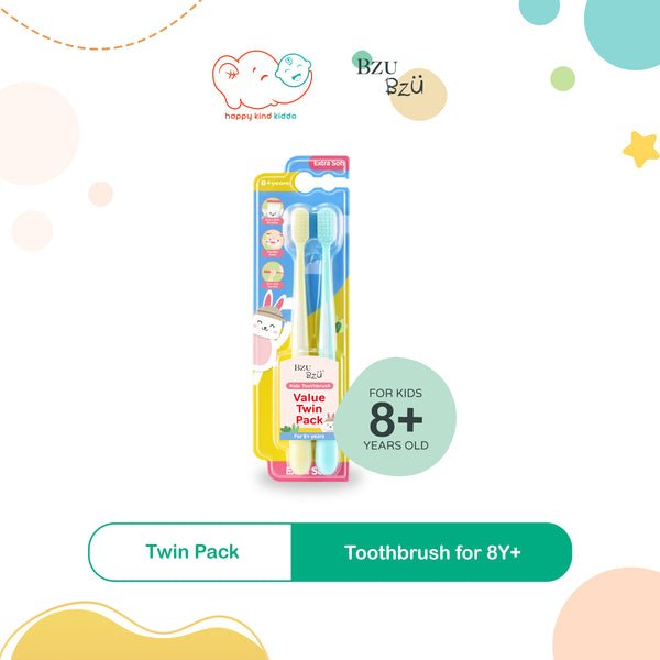 Bzu Bzu Toothbrush for 8Y+ (Twin Pack)