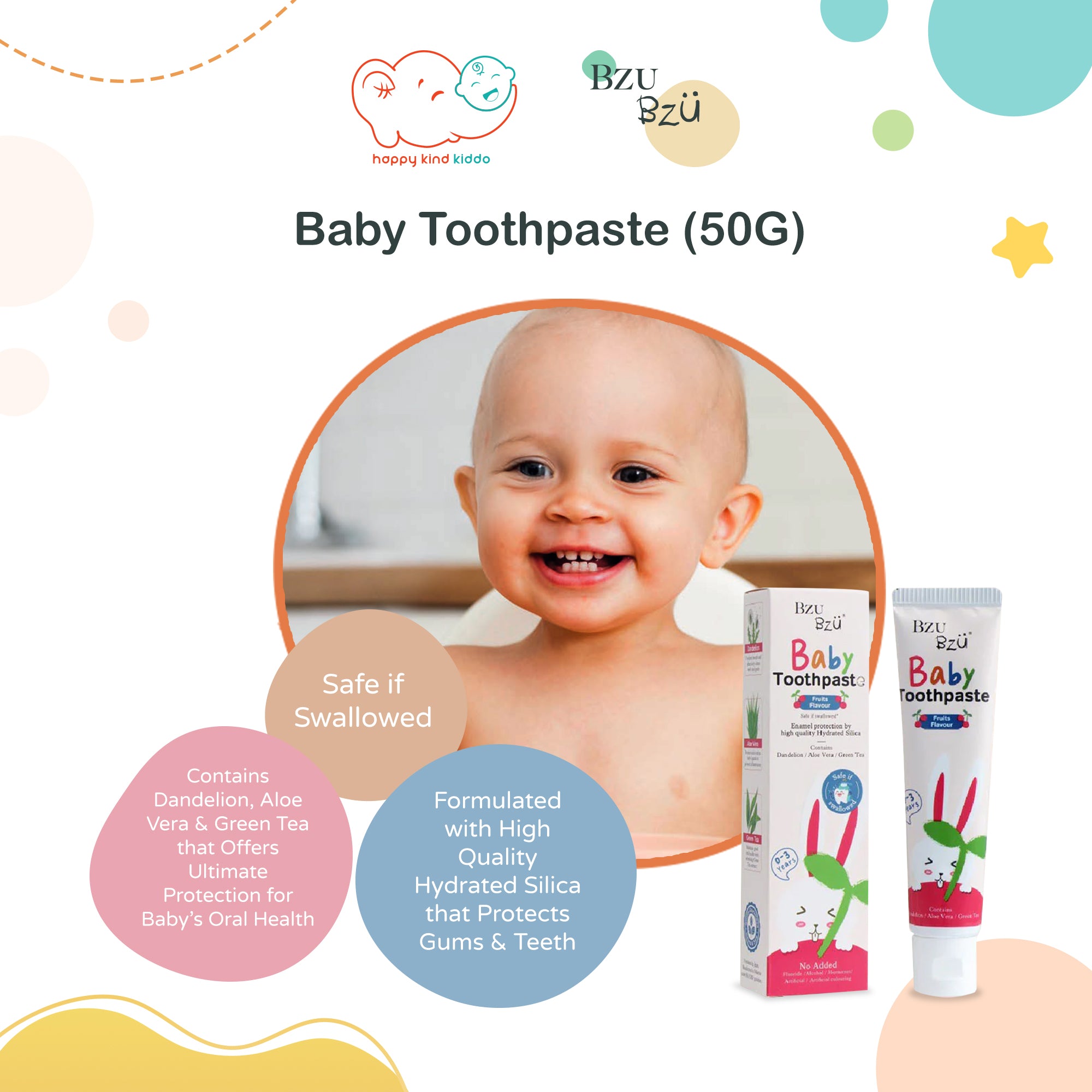 Bzu Bzu Baby Toothpaste (50g)