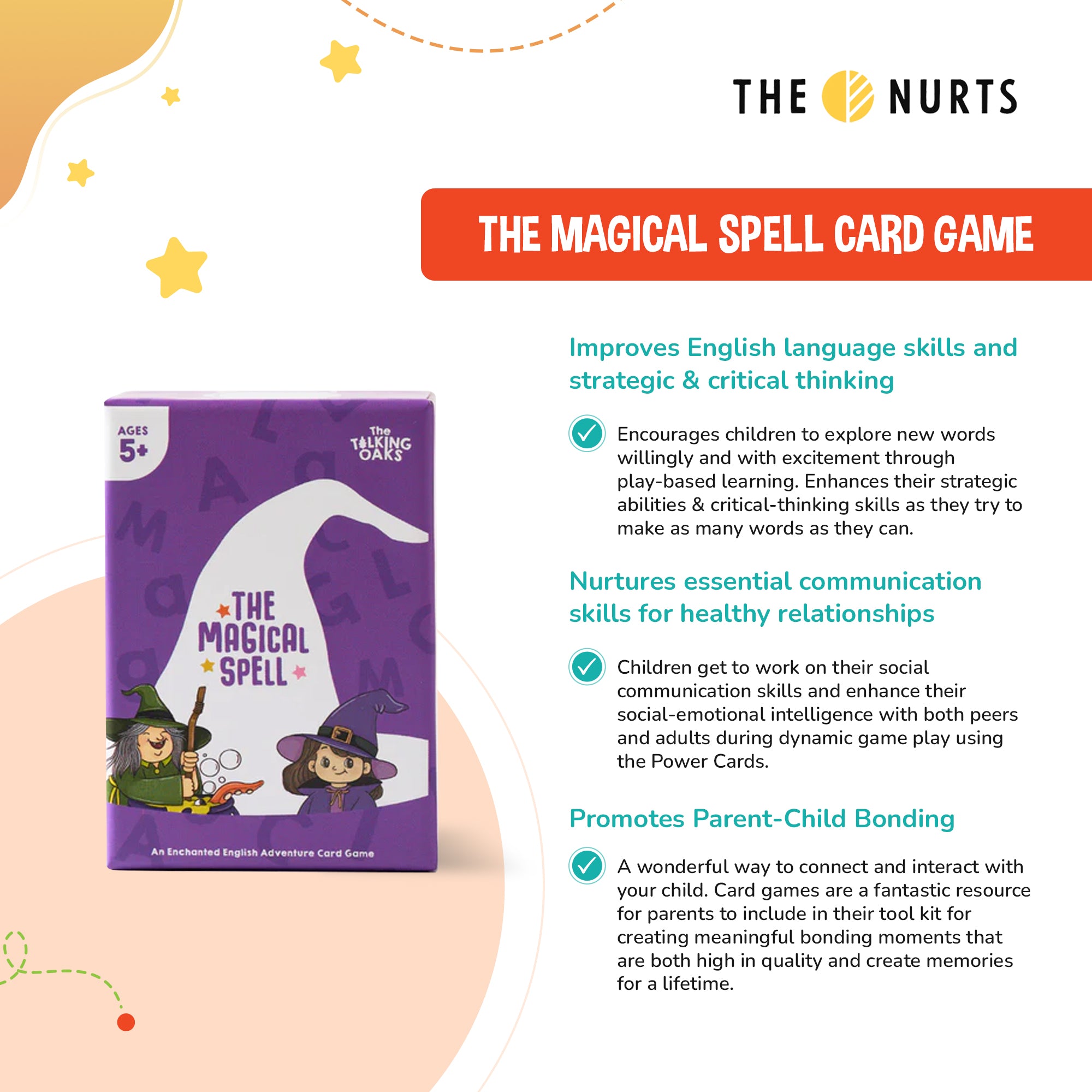 The Nurts THE MAGICAL SPELL Card Game for 5Y+
