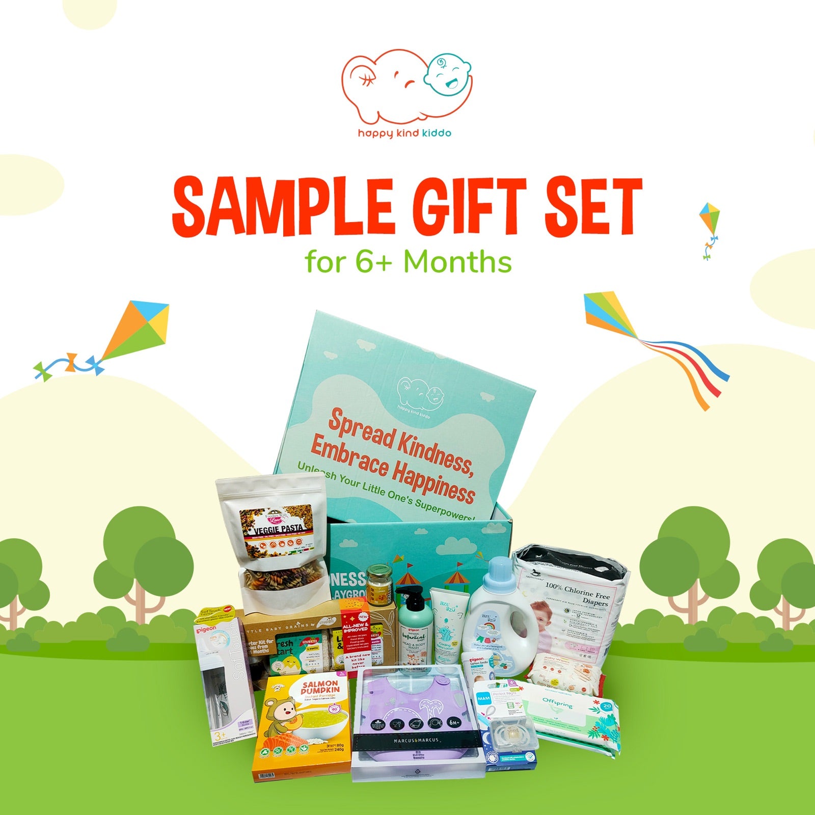 Sample gift set for six months and up, key visual