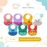 Marcus & Marcus Wide Coverage Silicone Bib for 6M+