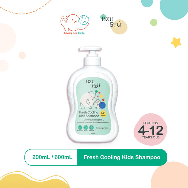 Bzu Bzu Fresh Cooling Kids Shampoo (200mL or 600mL)