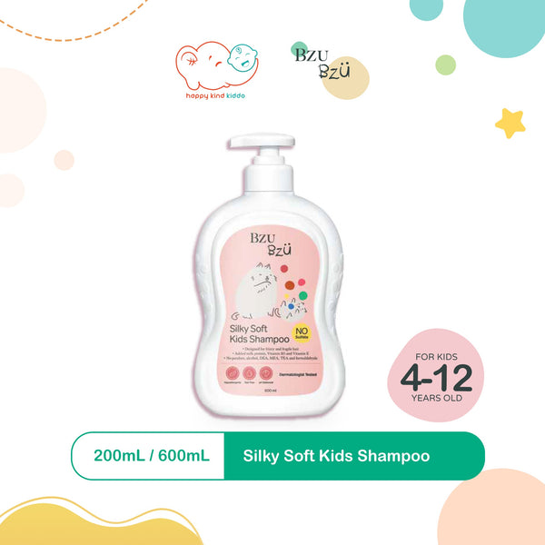 Bzu Bzu Silky Soft Kids Shampoo (200mL or 600mL)