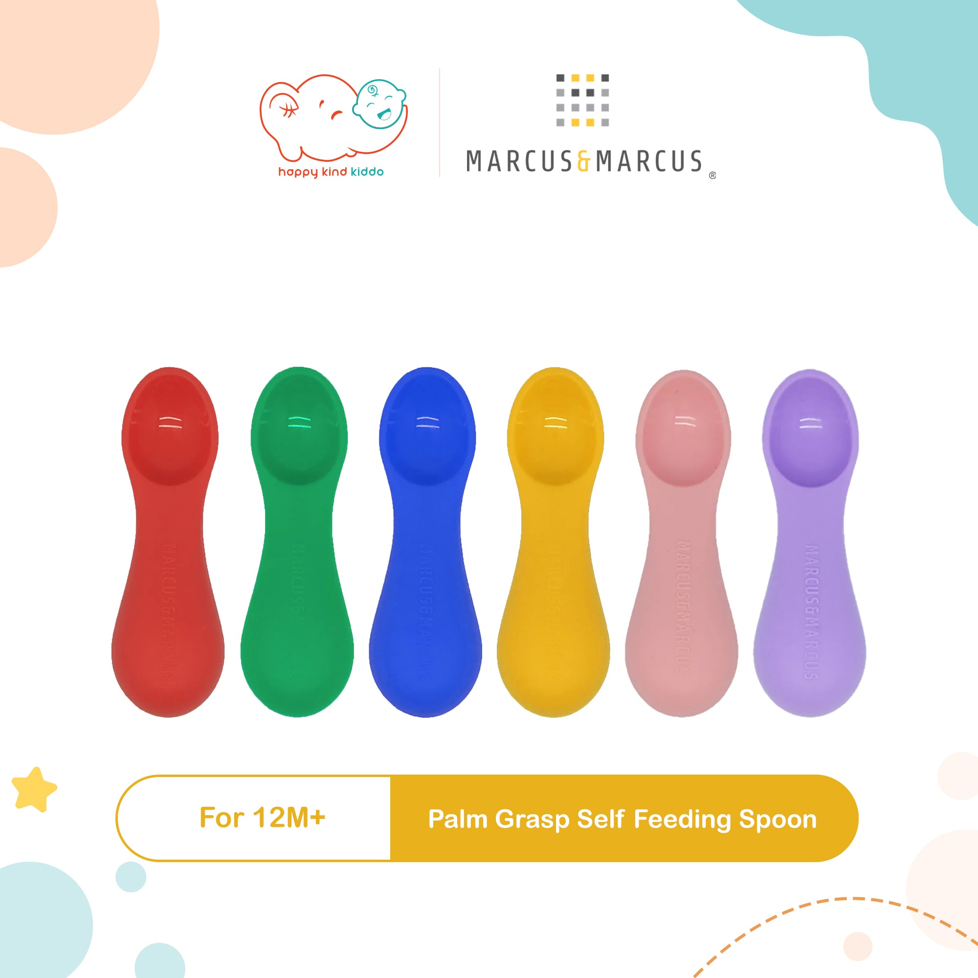 Marcus & Marcus Palm Grasp Self Feeding Spoon for 12M+