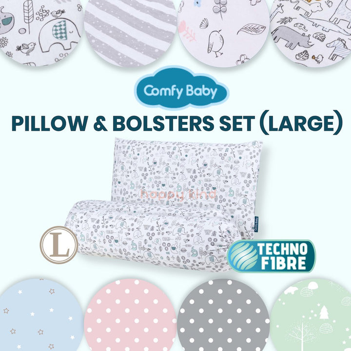 Baby Pillow & Bolsters Set (Large) by Comfy Baby