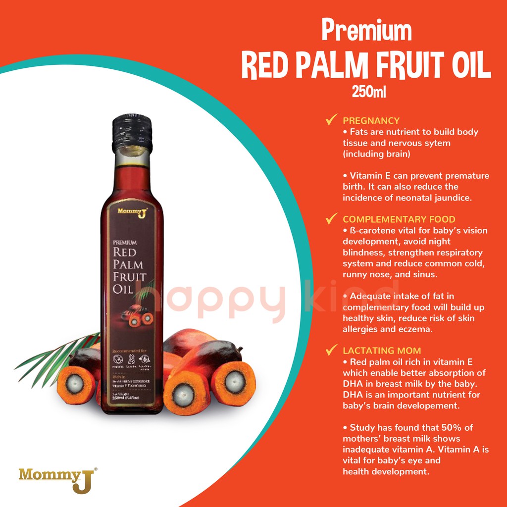 MommyJ Premium Red Palm Fruit Oil for 6M+ and Mummy