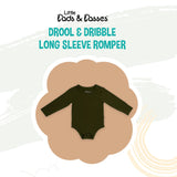 Little Lads & Lasses DROOL & DRIBBLE LONG SLEEVE ROMPER from Newborn to 18M