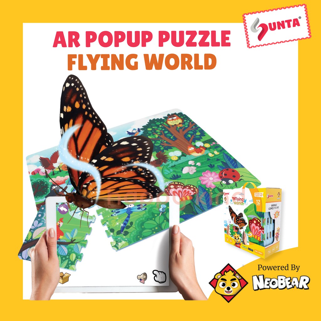 Sunta Augmented Reality AR Popup Puzzle for 3Y+ (3 Themes)